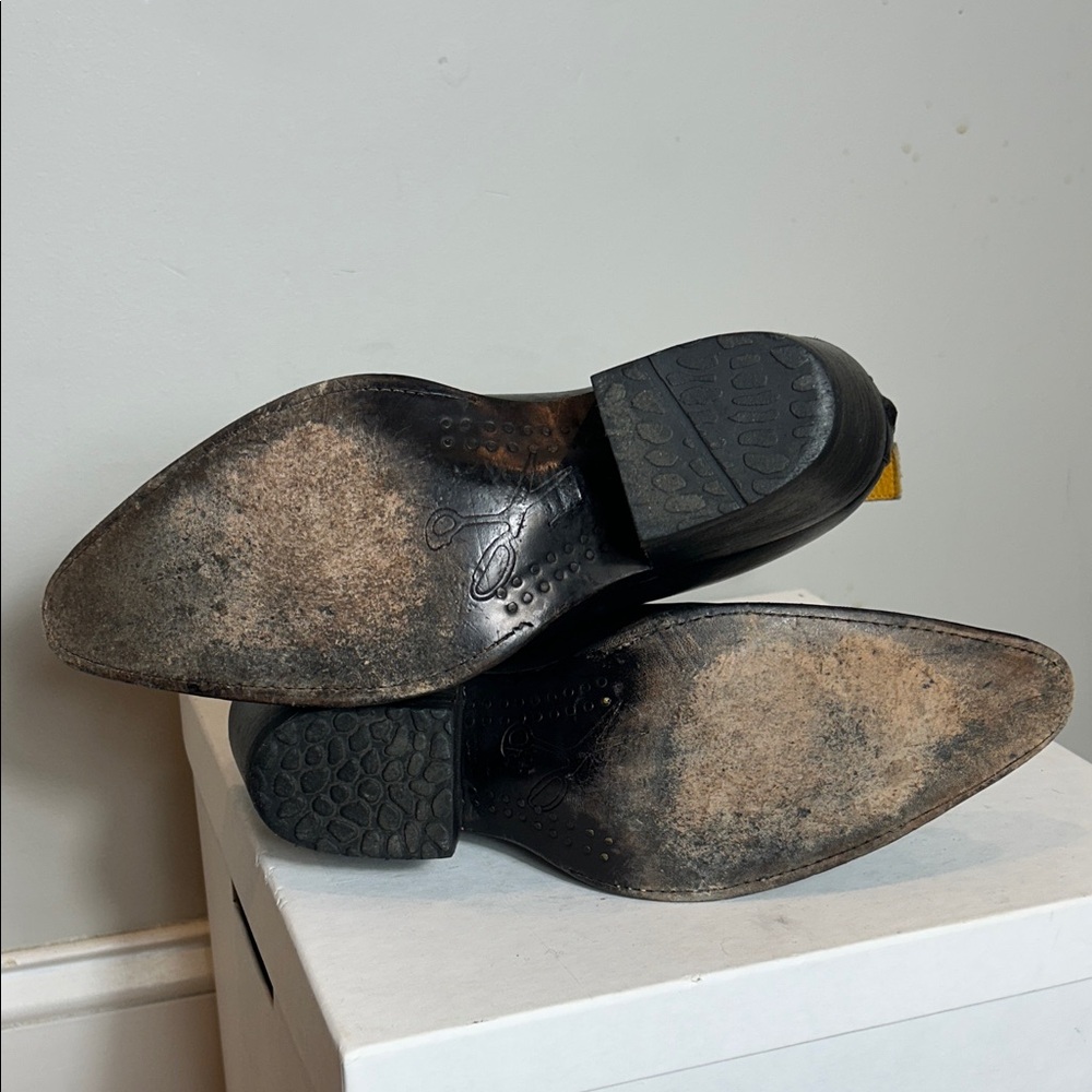 Pskaufman Black Leather Ankle Boots - Picture 7 of 7